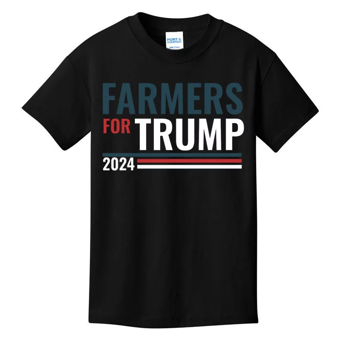 Farmers For Trump 2024 Kids T-Shirt