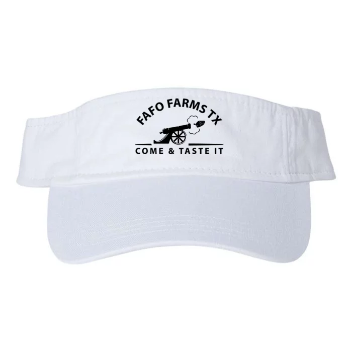 Fafo Farms Tx Logo Valucap Bio-Washed Visor