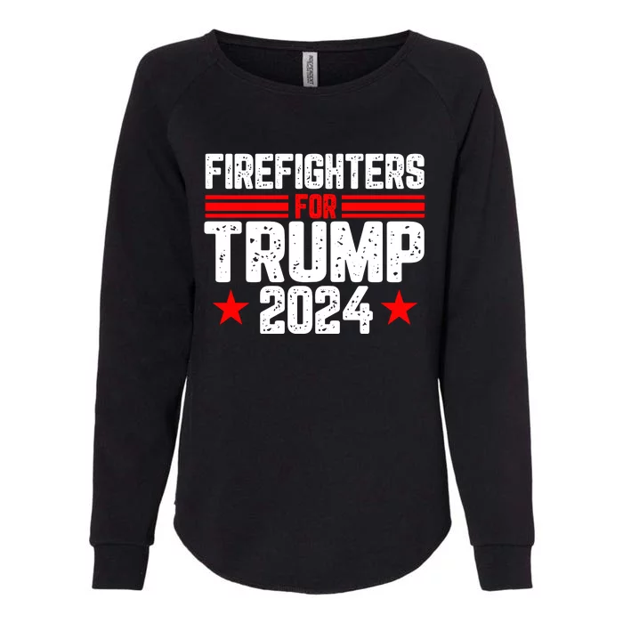 Firefighters For Trump 2024 Womens California Wash Sweatshirt