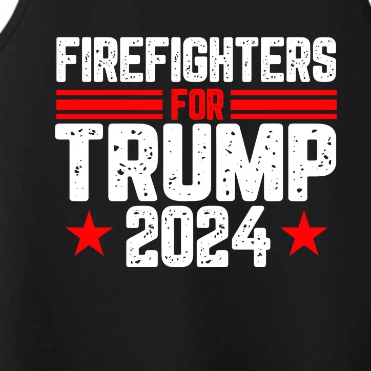 Firefighters For Trump 2024 Performance Tank