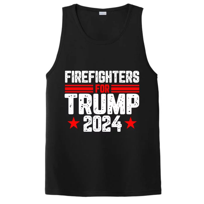 Firefighters For Trump 2024 Performance Tank