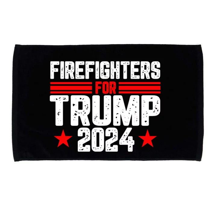 Firefighters For Trump 2024 Microfiber Hand Towel