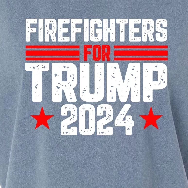 Firefighters For Trump 2024 Garment-Dyed Women's Muscle Tee