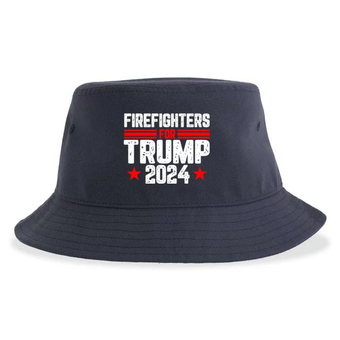 Firefighters For Trump 2024 Sustainable Bucket Hat