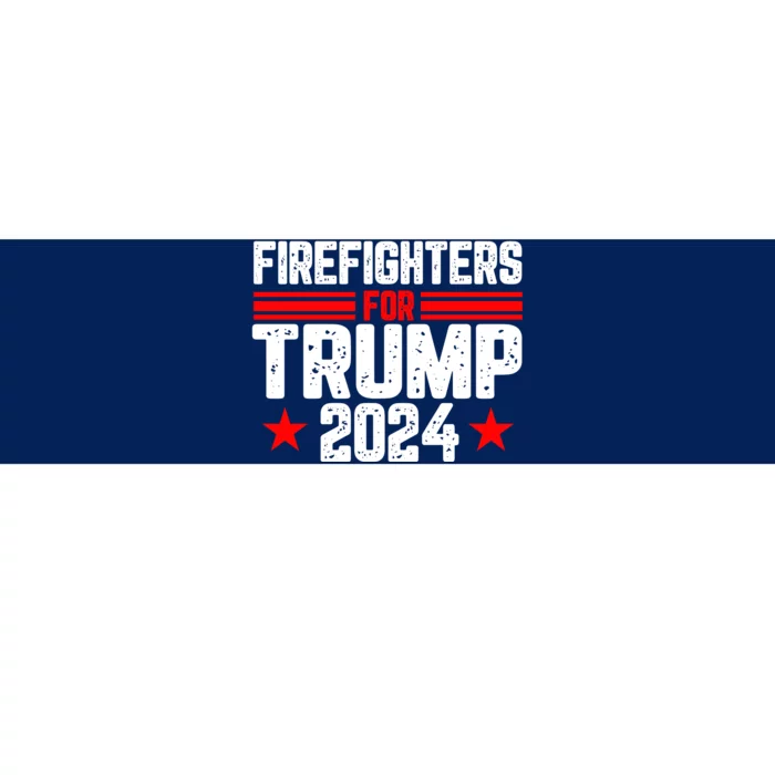 Firefighters For Trump 2024 Bumper Sticker