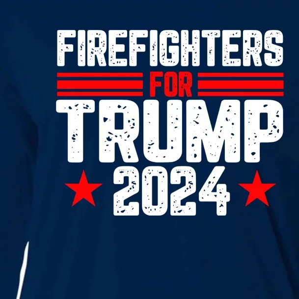 Firefighters For Trump 2024 Cooling Performance Long Sleeve Crew