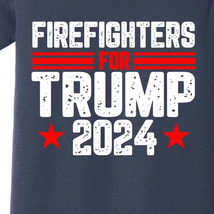 Firefighters For Trump 2024 Baby Bodysuit