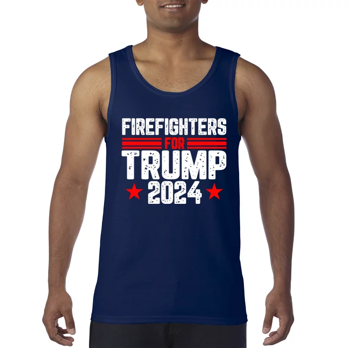 Firefighters For Trump 2024 Tank Top