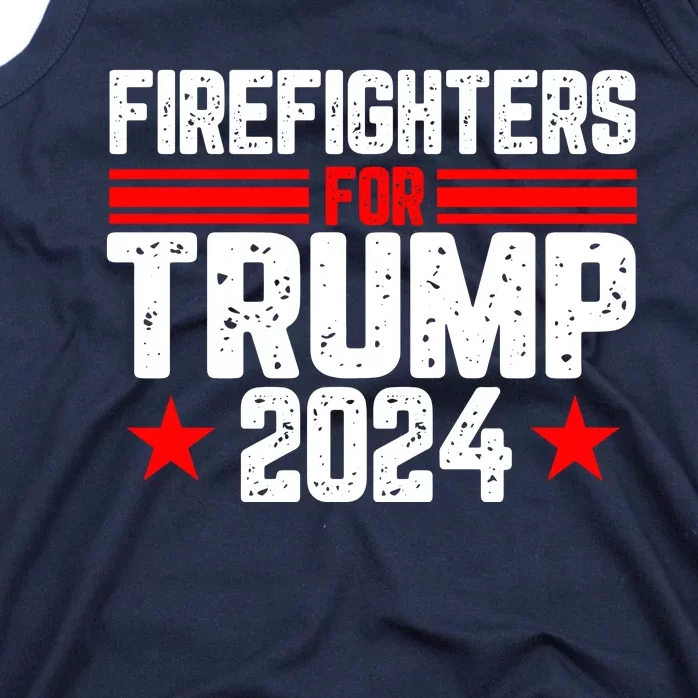 Firefighters For Trump 2024 Tank Top