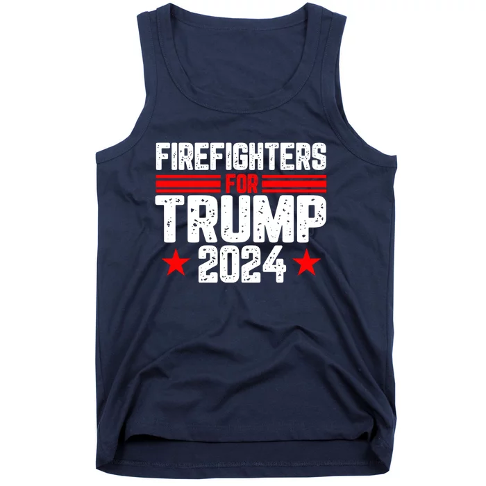 Firefighters For Trump 2024 Tank Top