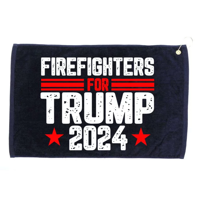 Firefighters For Trump 2024 Grommeted Golf Towel