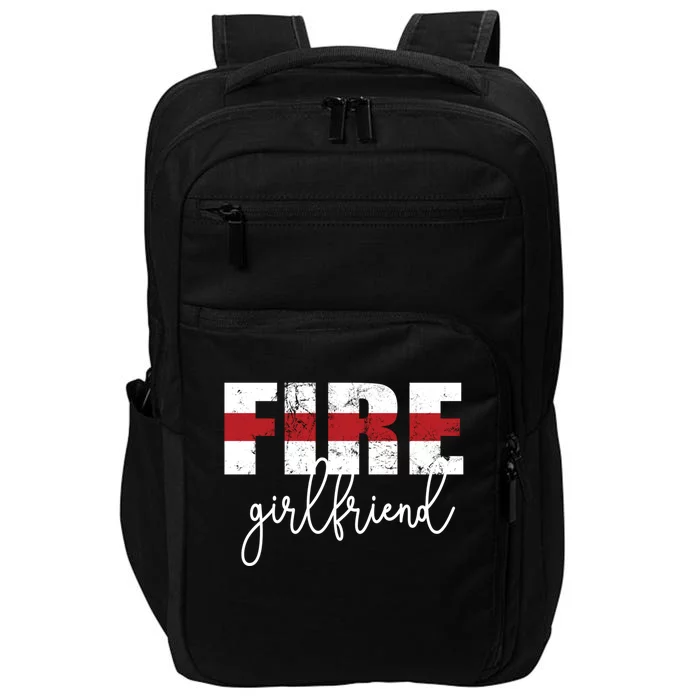 Fire Friend Thin Red Line Proud Firefighter Friend Gift Impact Tech Backpack