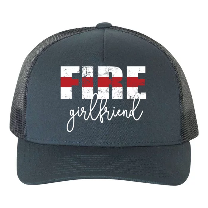 Fire Friend Thin Red Line Proud Firefighter Friend Gift Yupoong Adult 5-Panel Trucker Hat