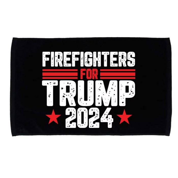 Firefighters For Trump 2024 Support Graphic Microfiber Hand Towel