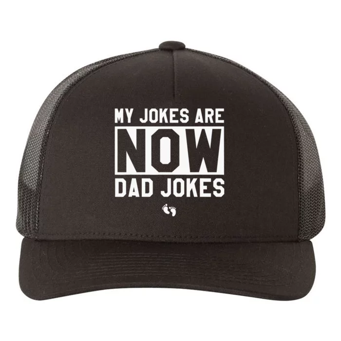 Funny First Time Dad Gifts For New Father Dad Jokes Yupoong Adult 5-Panel Trucker Hat