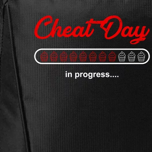 Funny Fitness Trainer Carbs Unhealthy Food Cheat Day Gift City Backpack