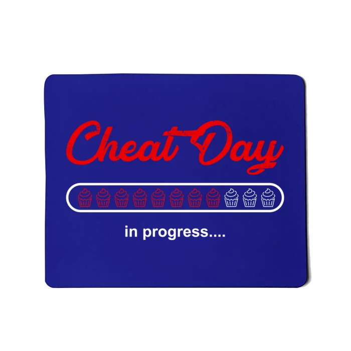 Funny Fitness Trainer Carbs Unhealthy Food Cheat Day Gift Mousepad