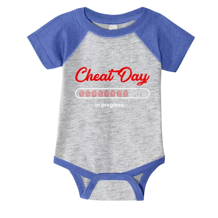 Funny Fitness Trainer Carbs Unhealthy Food Cheat Day Gift Infant Baby Jersey Bodysuit