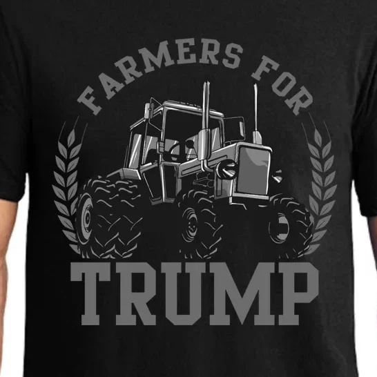 Farmers For Trump 2024 Election President Republican Gift Pajama Set