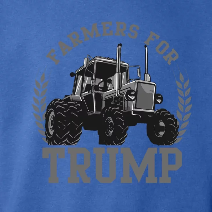 Farmers For Trump 2024 Election President Republican Gift Toddler Hoodie