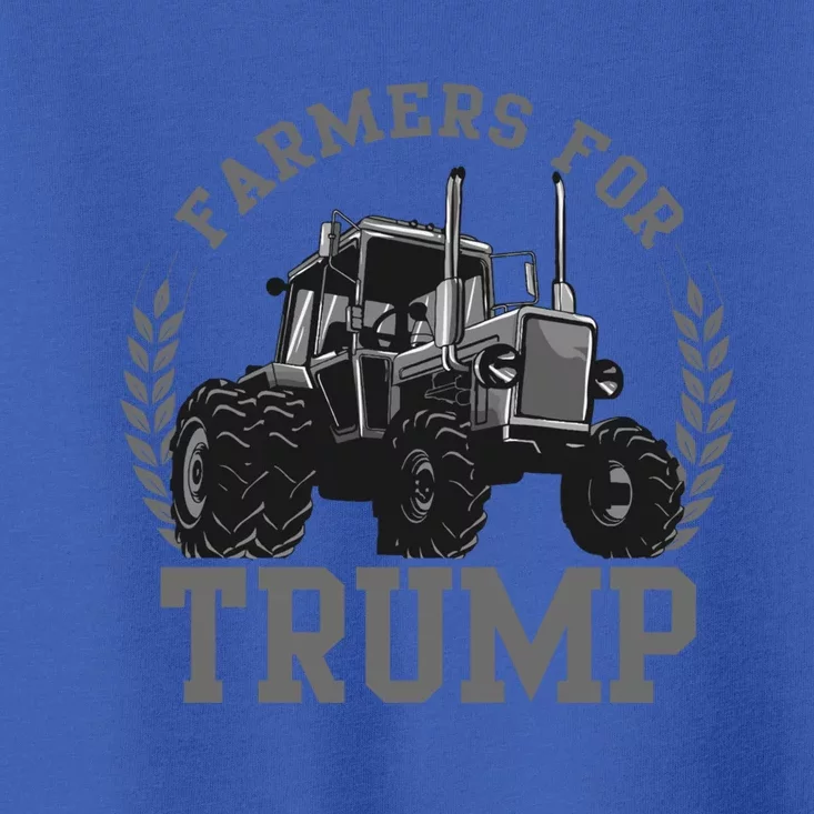 Farmers For Trump 2024 Election President Republican Gift Toddler T-Shirt