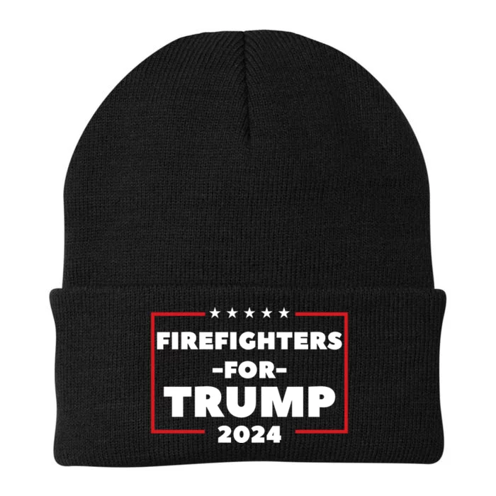 Firefighters For Trump 2024 Knit Cap Winter Beanie