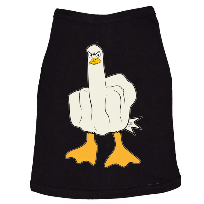 Funny Flipping The Bird Duck Doggie Tank