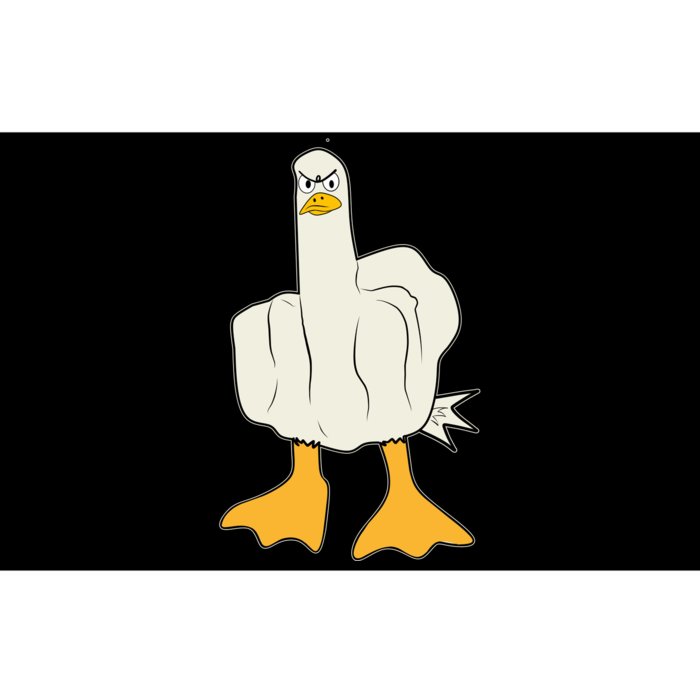 Funny Flipping The Bird Duck Bumper Sticker