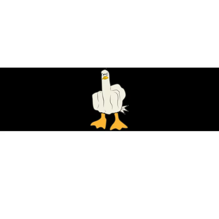 Funny Flipping The Bird Duck Bumper Sticker