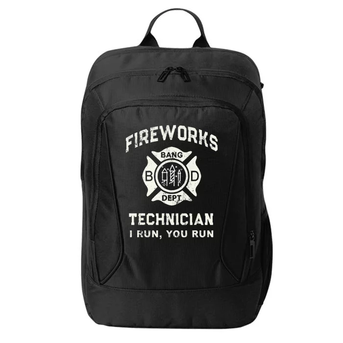 Funny FIREWORKS TECHNICIAN Pyro Firefighter America City Backpack