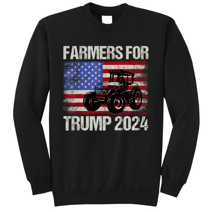 Farmers For Trump 2024 American Election Pro Trump Farmers Sweatshirt