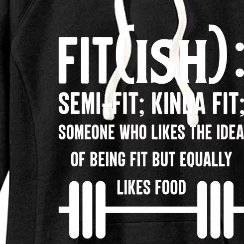 Fit Definition Funny Fitness Women's Fleece Hoodie