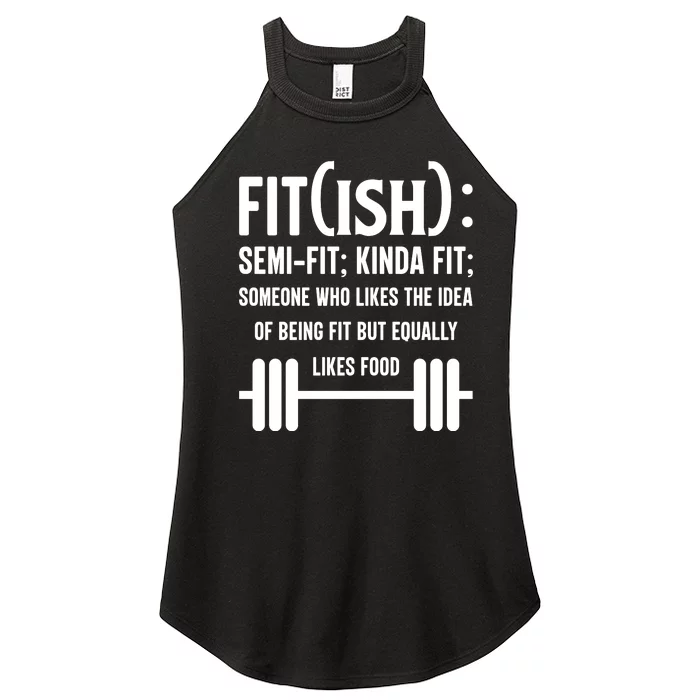 Fit Definition Funny Fitness Women’s Perfect Tri Rocker Tank