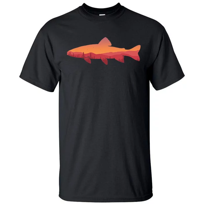 Fly Fishing Trout Fishing Tee Fishing Lover Tall T-Shirt