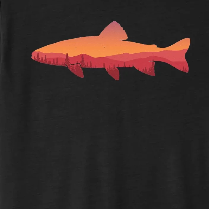 Fly Fishing Trout Fishing Tee Fishing Lover ChromaSoft Performance T-Shirt