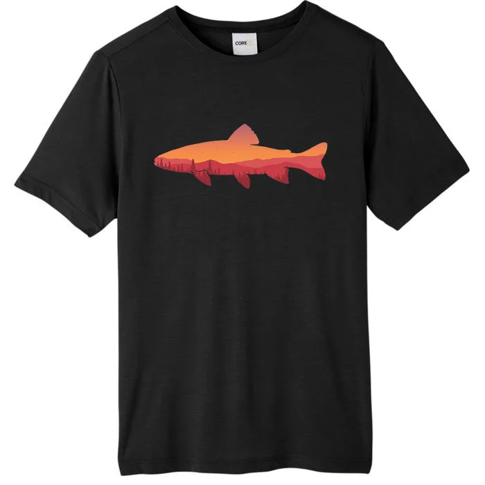 Fly Fishing Trout Fishing Tee Fishing Lover ChromaSoft Performance T-Shirt