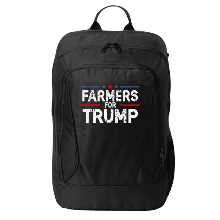 Farmers for Trump 2024 American Election Pro Trump Farmers City Backpack