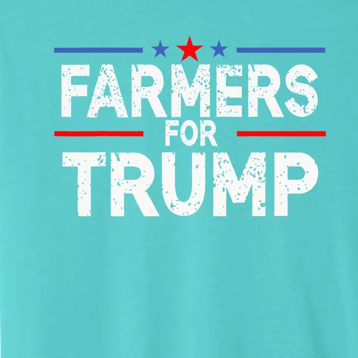 Farmers for Trump 2024 American Election Pro Trump Farmers ChromaSoft Performance T-Shirt