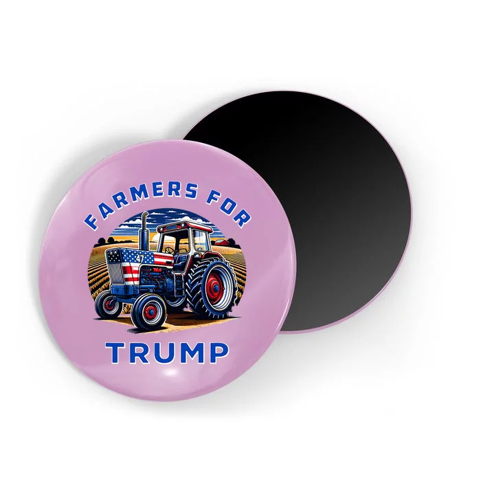 Farmers For Trump Maga 2024 Magnet