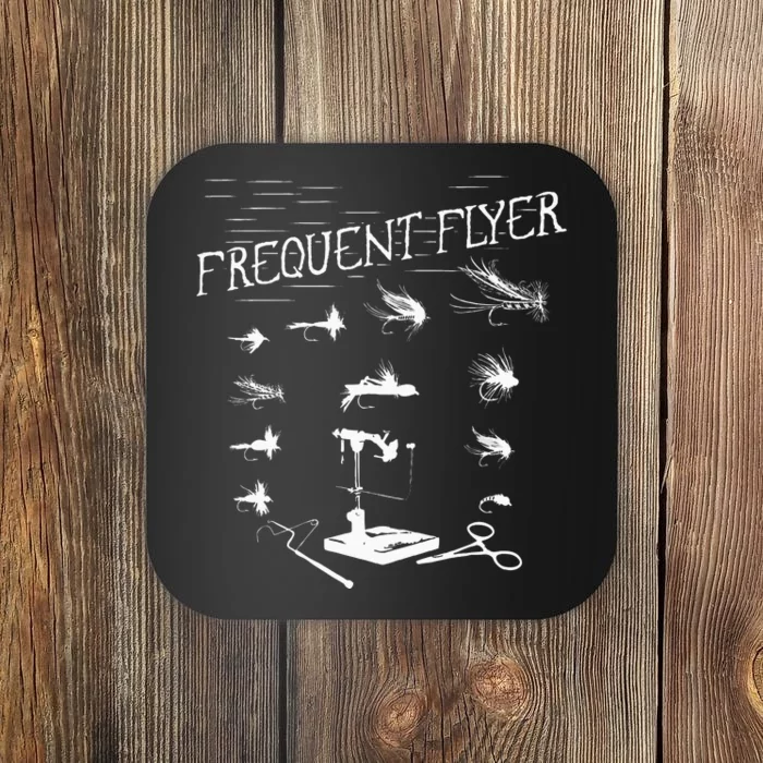 Fly Fishing Tying Funny Fisherman Christmas Fathers Day Gift Coaster