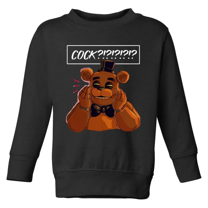 Freddy Fazbear Tfnaf Five Nights At Freddys Meme Halloween Toddler Sweatshirt