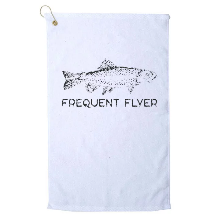 Frequent Flyer Trout Fishing Fly Fishing Platinum Collection Golf Towel