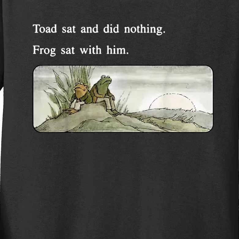 Frogs Funny Toads Meme Lover Kids Long Sleeve Shirt