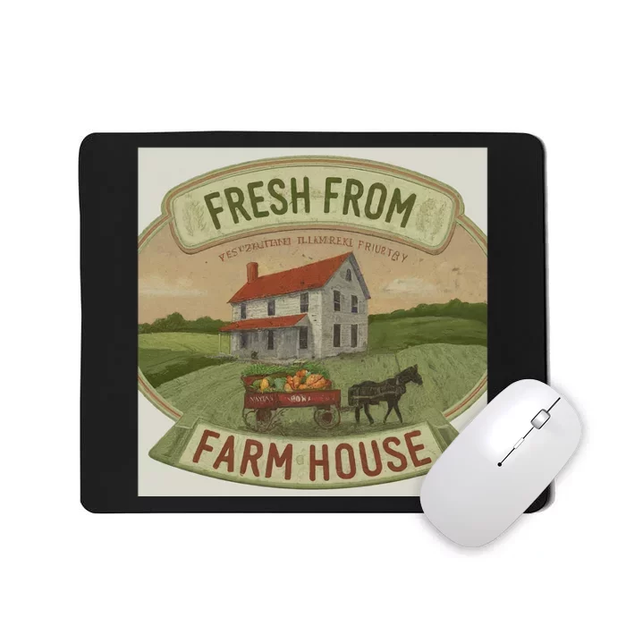 Fresh From The Farm House Mousepad