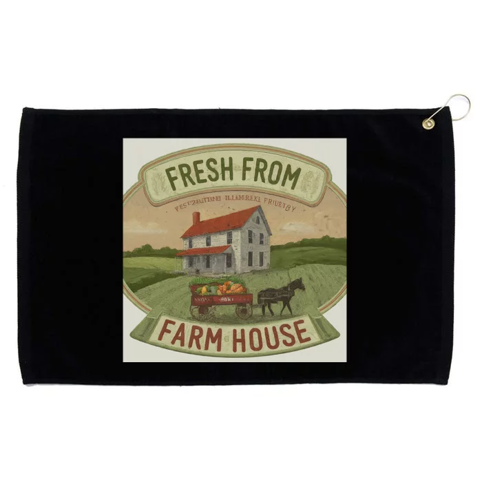 Fresh From The Farm House Grommeted Golf Towel