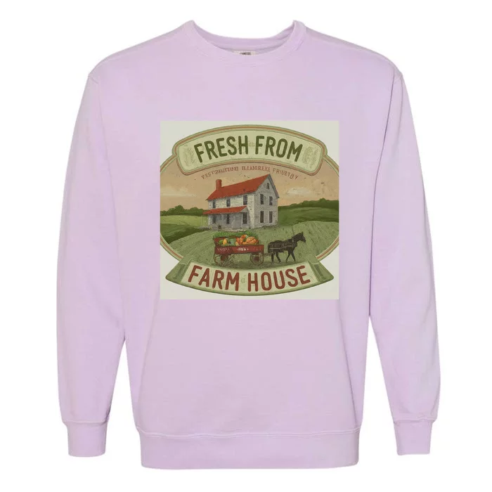 Fresh From The Farm House Garment-Dyed Sweatshirt