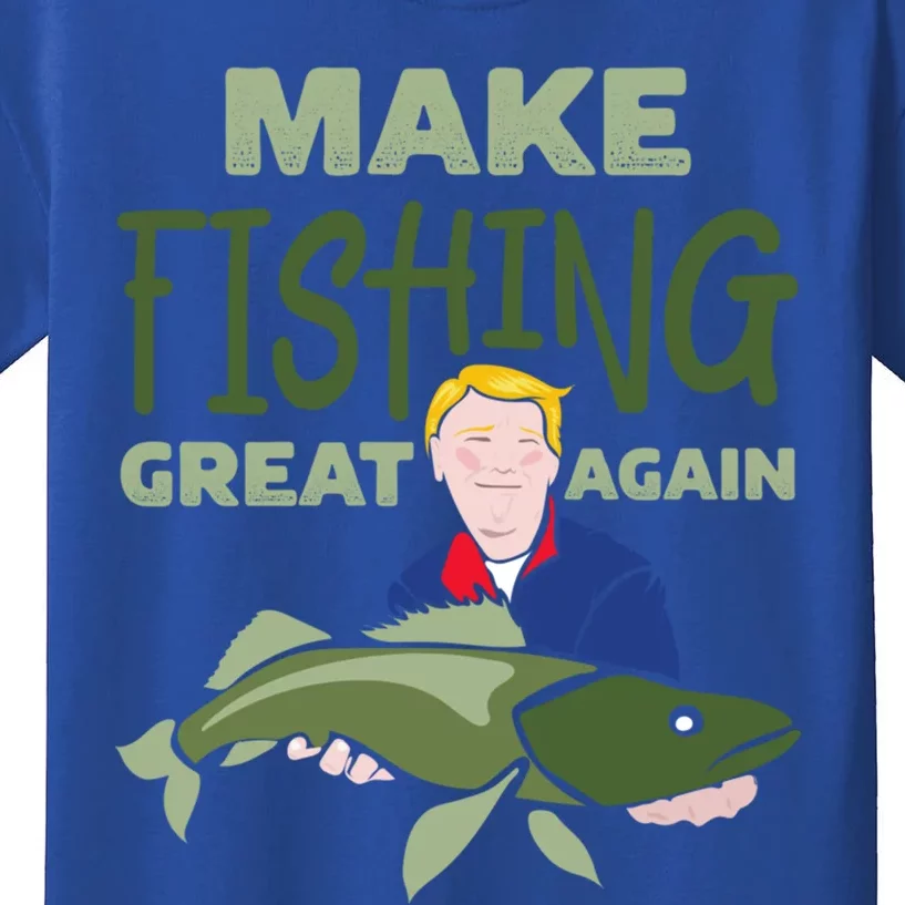 Funny Fisher Trump Tee Make Fishing Great Again Great Gift Kids T-Shirt