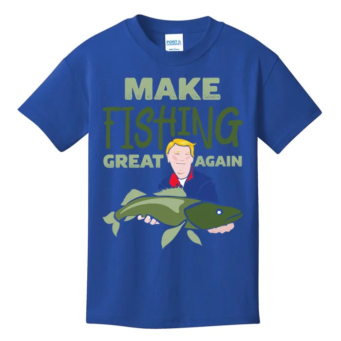 Funny Fisher Trump Tee Make Fishing Great Again Great Gift Kids T-Shirt