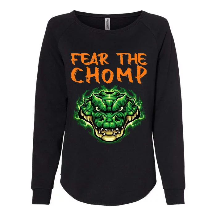 Florida Fear The Chomp Gator For Men And Women Womens California Wash Sweatshirt