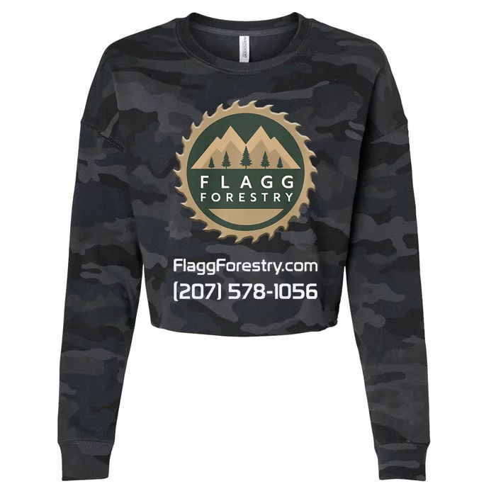 Flagg Forestry Tree Services Cropped Pullover Crew